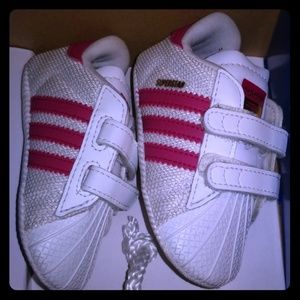 Infant baby girl shoes.
